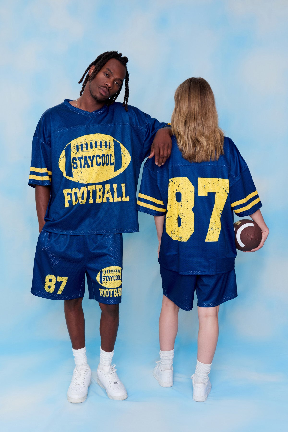 Staycool Football Jersey (Blue)