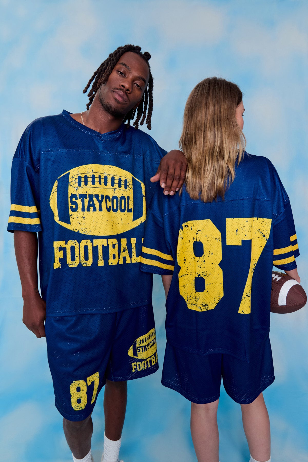 Staycool Football Jersey (Blue)