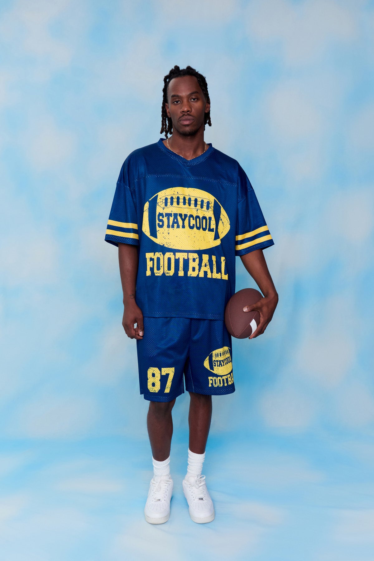 Staycool Football Jersey (Blue)