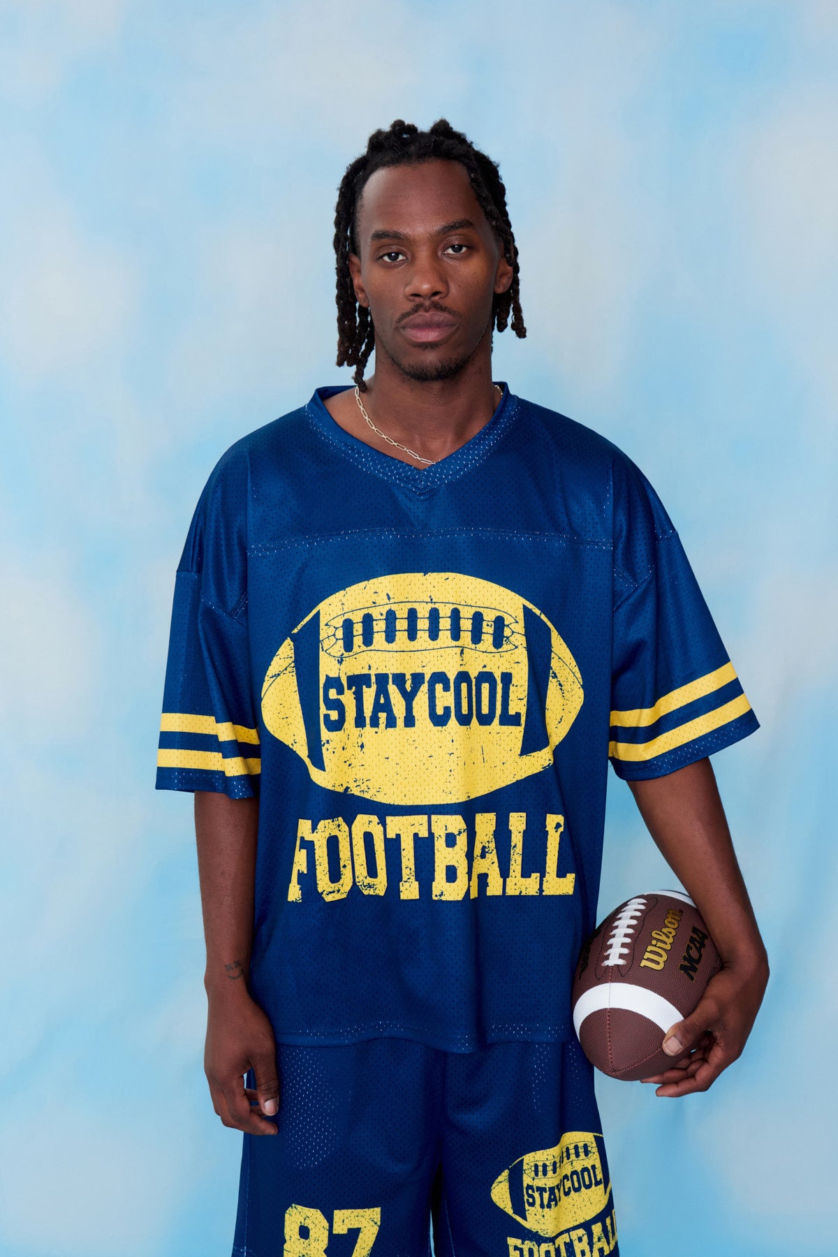 Staycool Football Jersey (Blue)