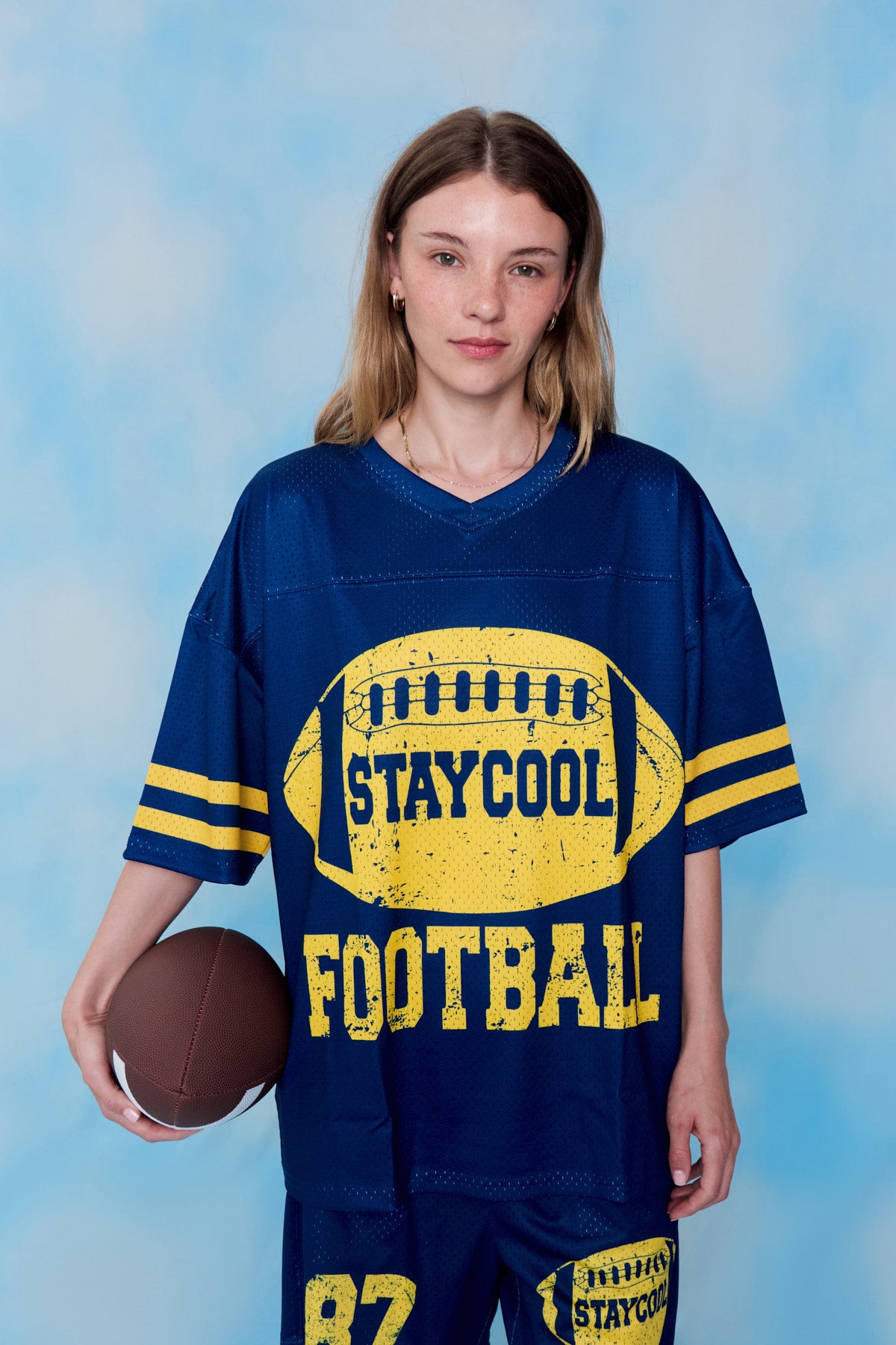 Staycool Football Jersey (Blue)