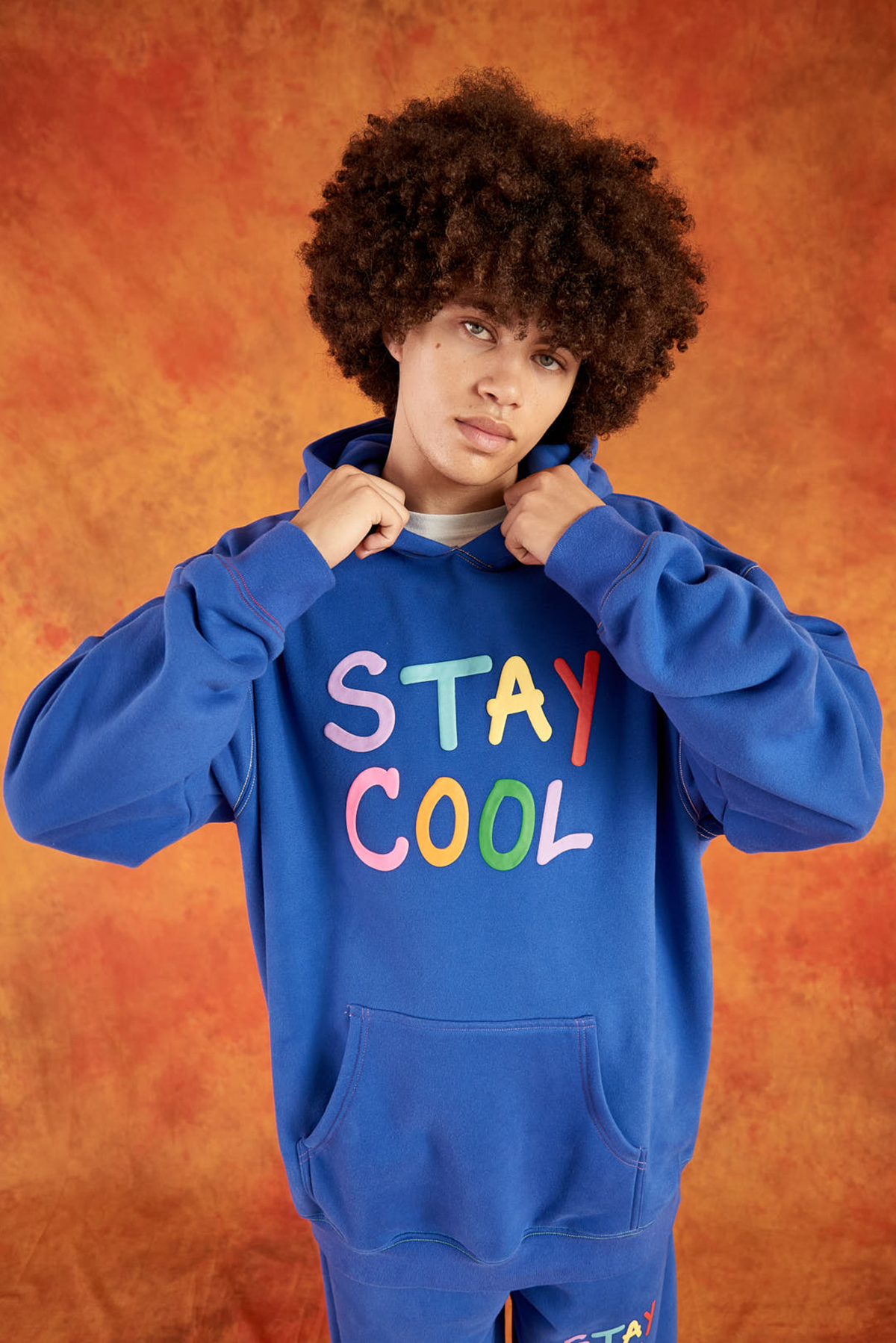Puff Paint Hoodie (Royal Blue)