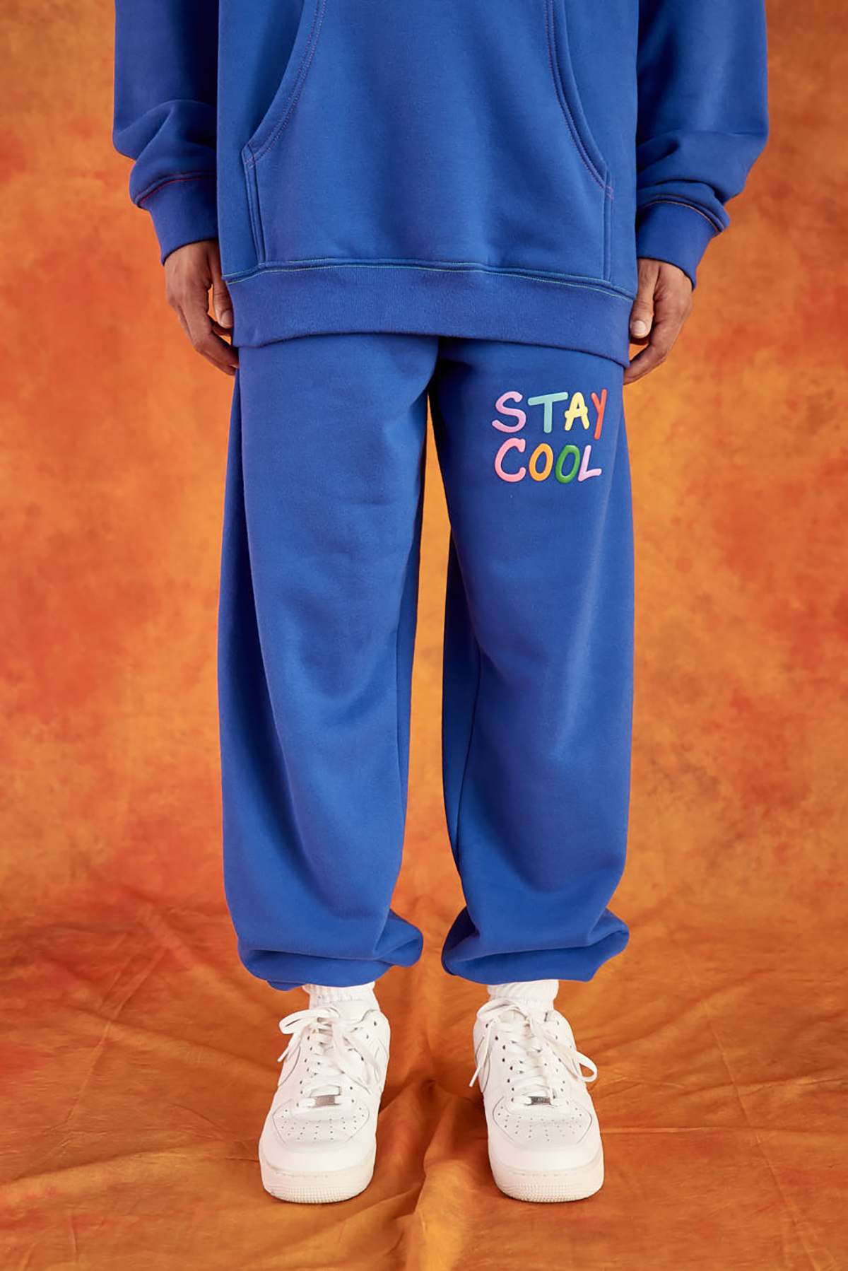 Puff Paint Sweatpants (Royal Blue)