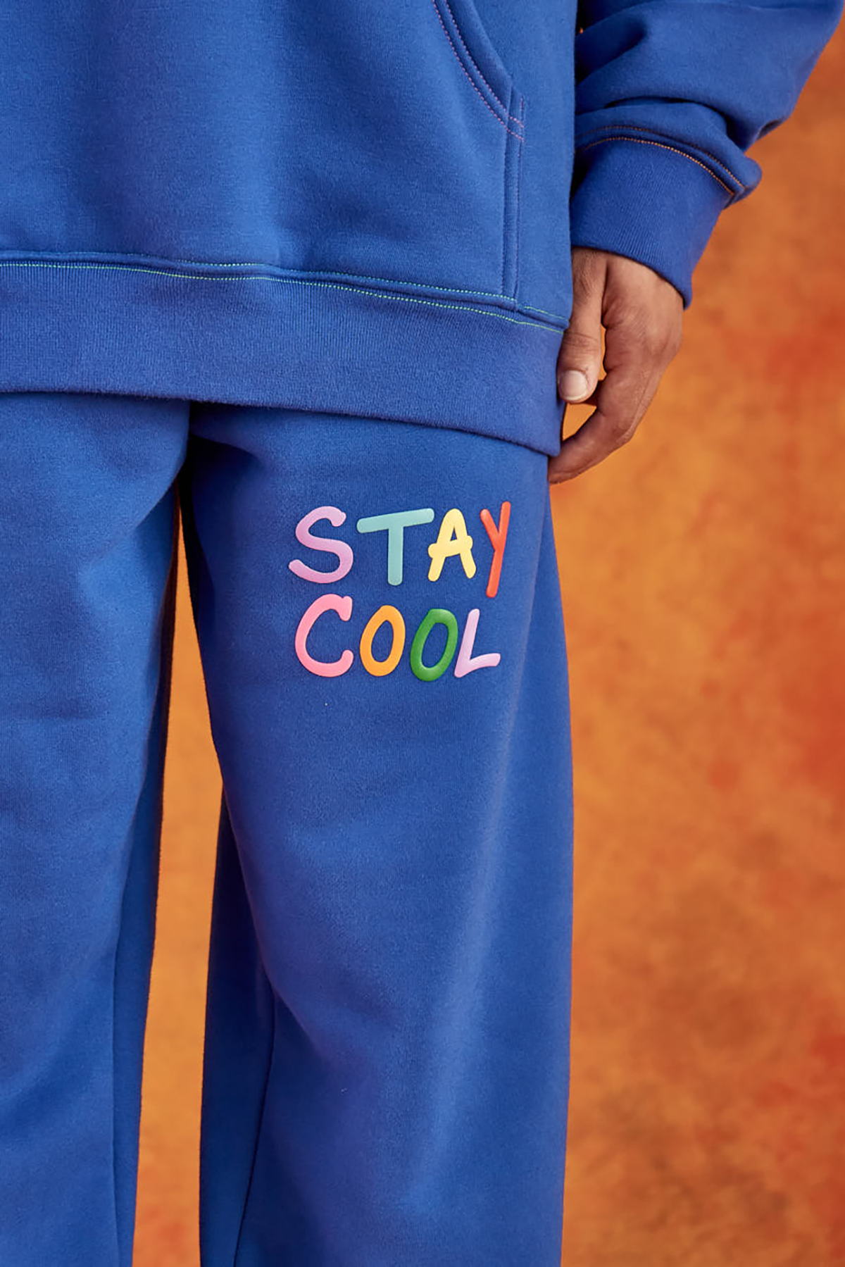 Puff Paint Sweatpants (Royal Blue)