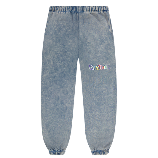 Tribal Acid Wash Sweatpants (Denim)