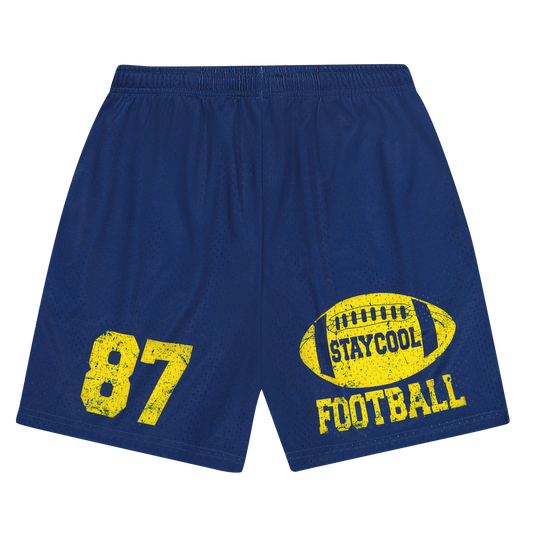 Staycool Football Shorts (Navy Blue)