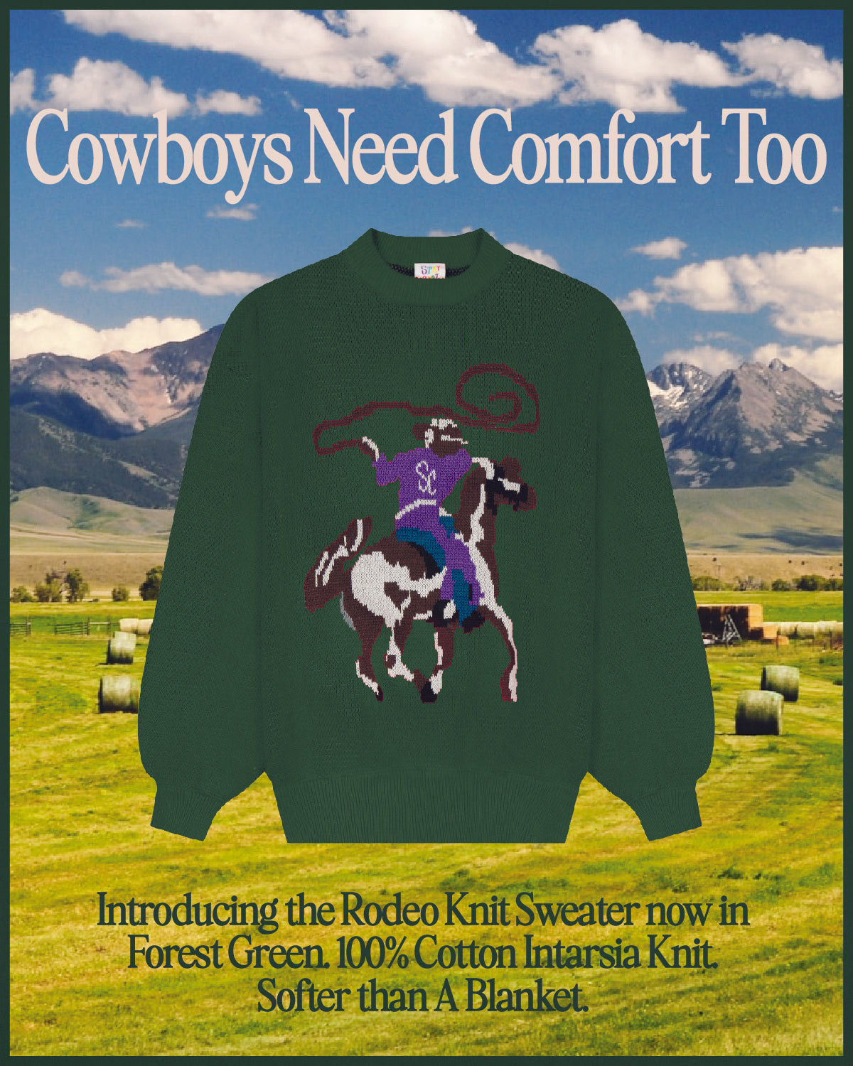 Rodeo Knit Sweater (Green)