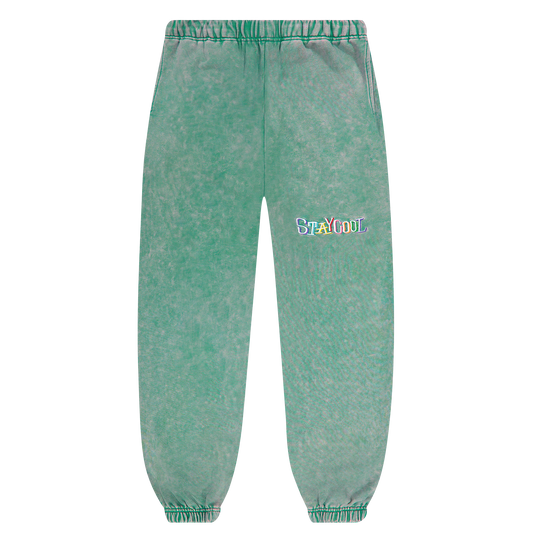 Tribal Acid Wash Sweatpants (Kelly)