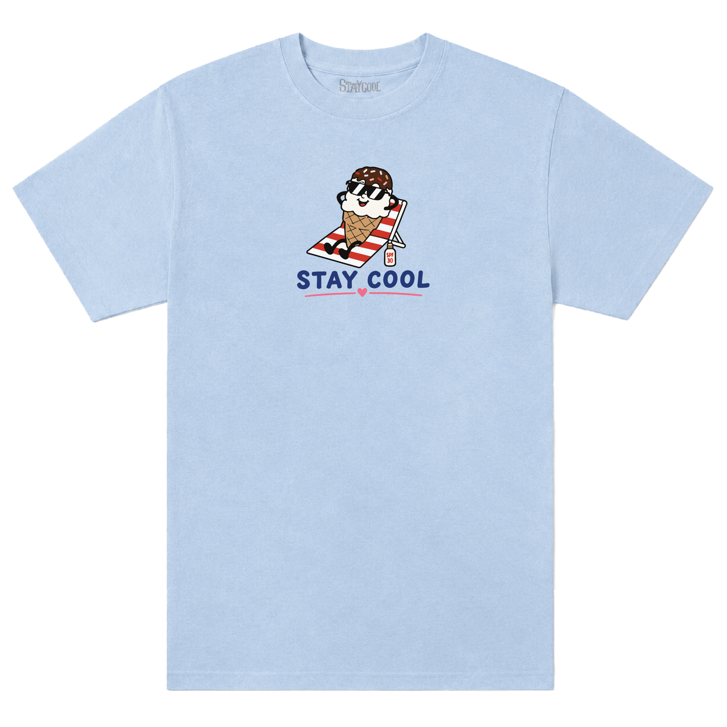 Ice Cream Chill Tee (Light Blue)