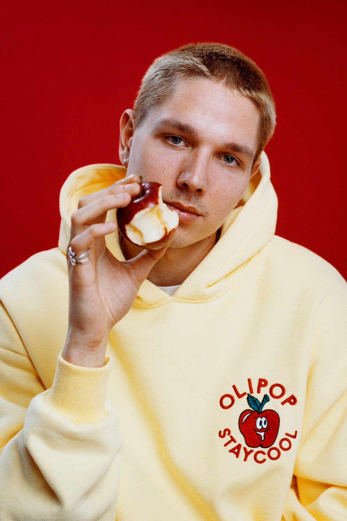 Olipop Crisp Apple Hoodie (Butter)