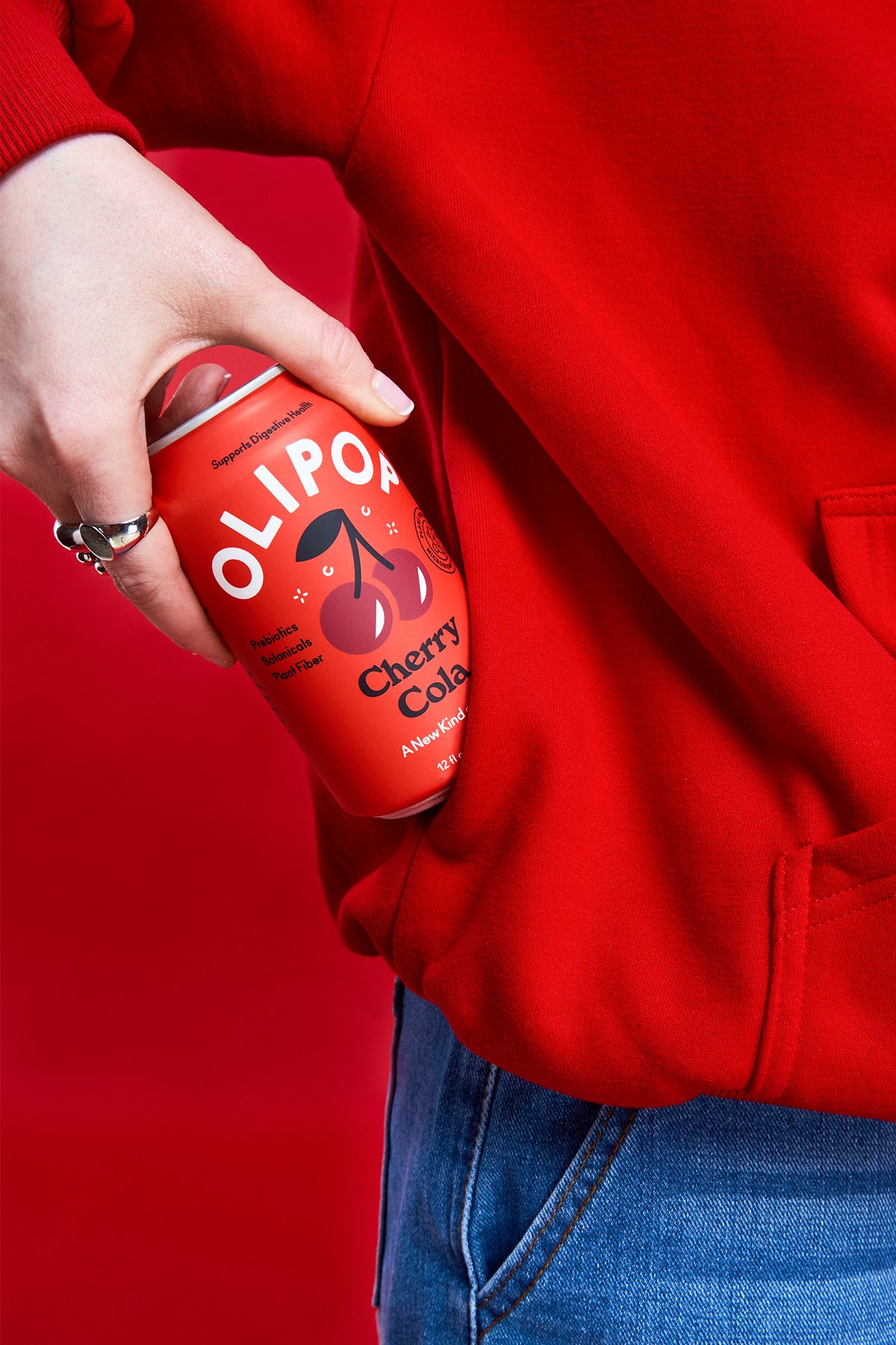 Olipop Cherry Cola Hoodie (Red)
