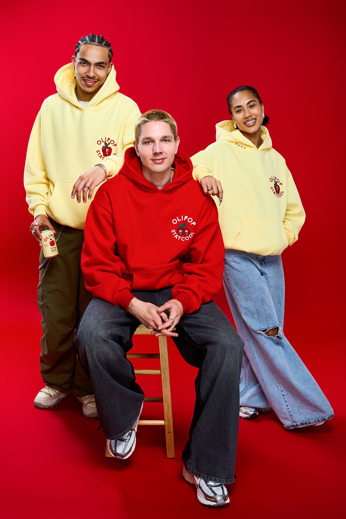 Olipop Crisp Apple Hoodie (Butter)