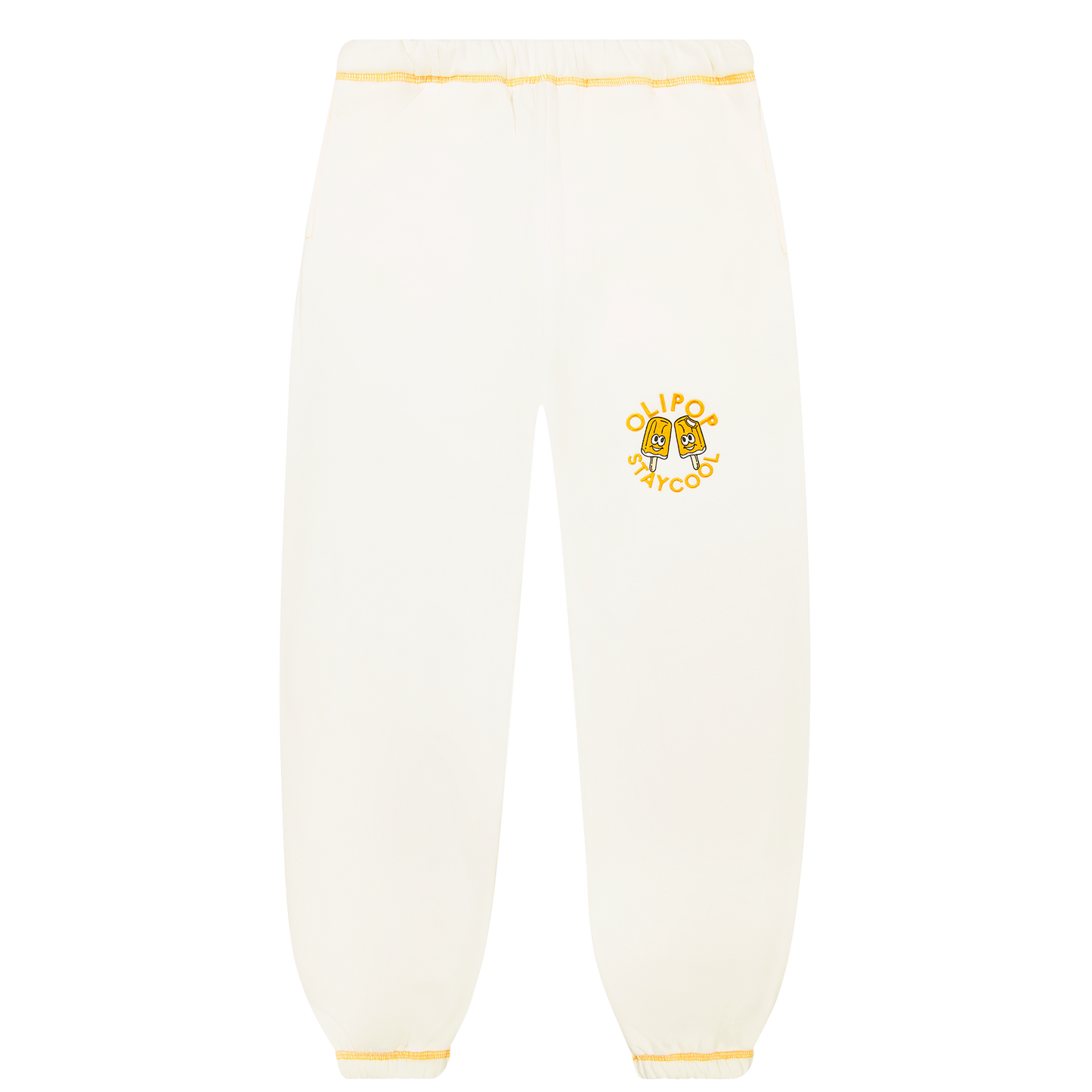 Olipop Orange Cream Sweatpants (White)
