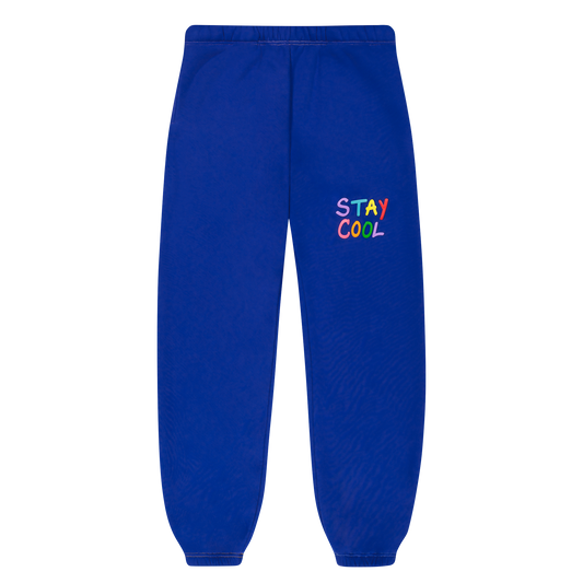 Puff Paint Sweatpants (Royal Blue)