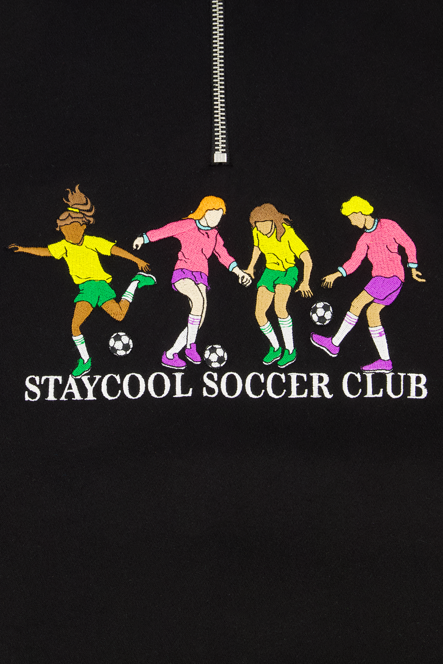 Soccer 1/4 Zip Sweatshirt (Black)