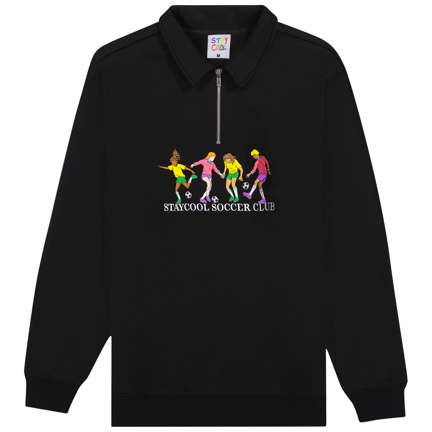 Soccer 1/4 Zip Sweatshirt (Black)