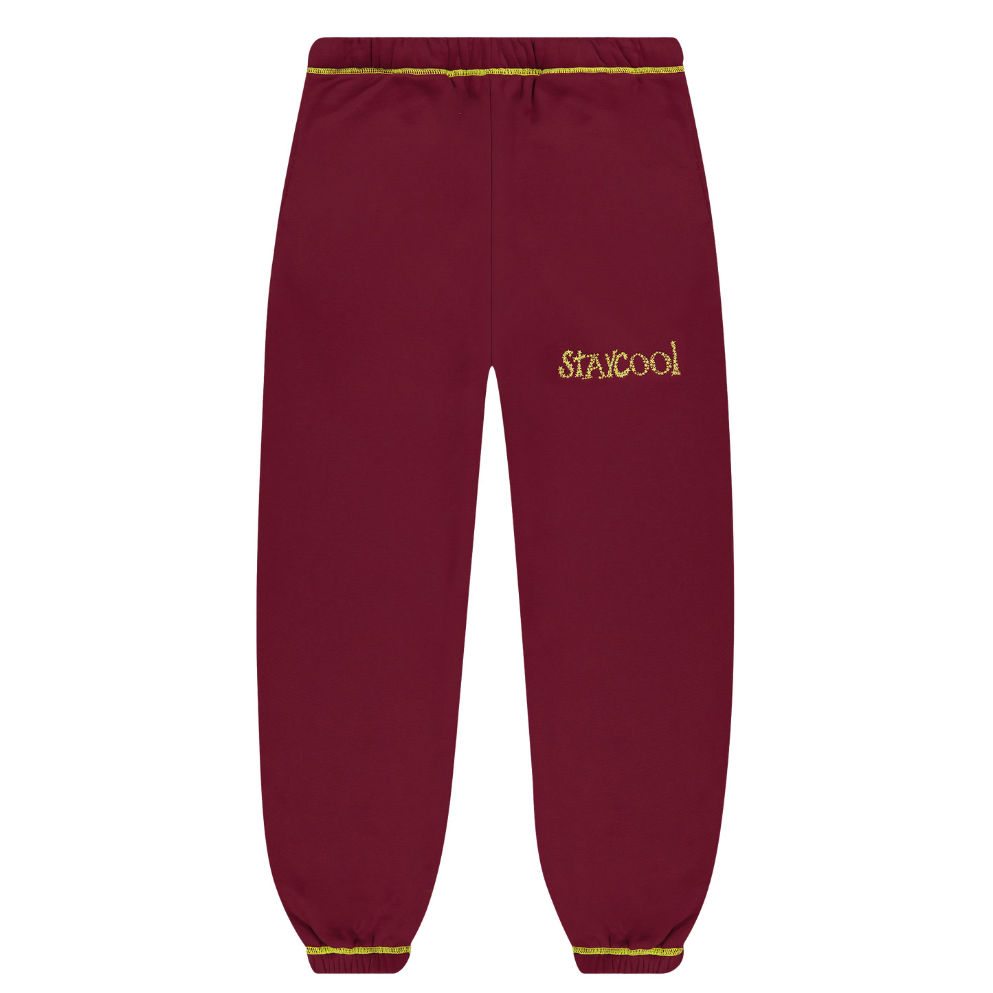 Star Sweatpants (Maroon)