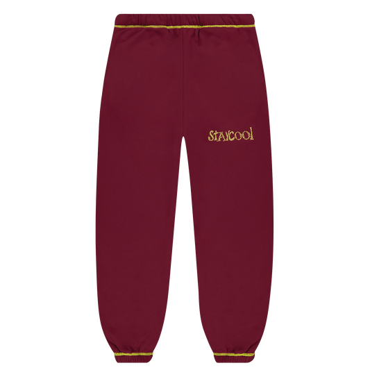 Star Sweatpants (Maroon)