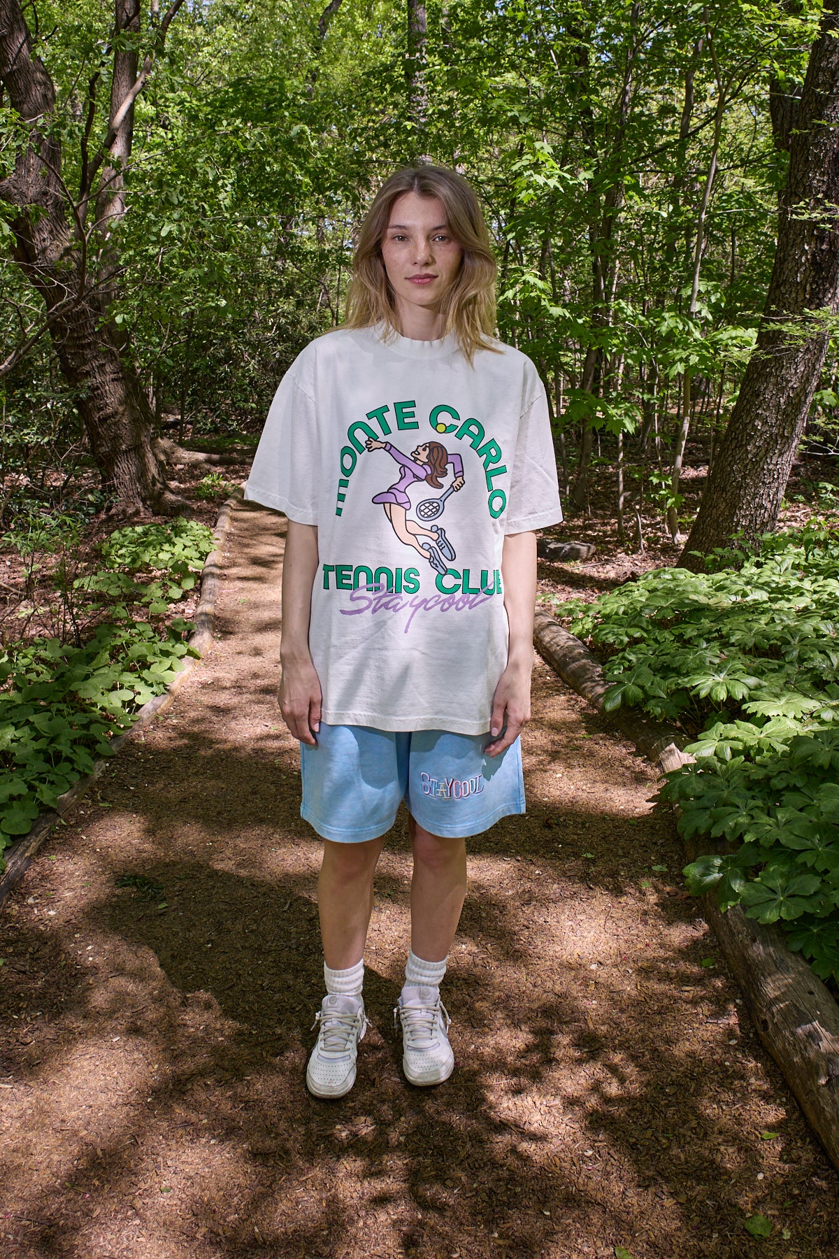 Monte Carlo Tennis Tee (Off-White)