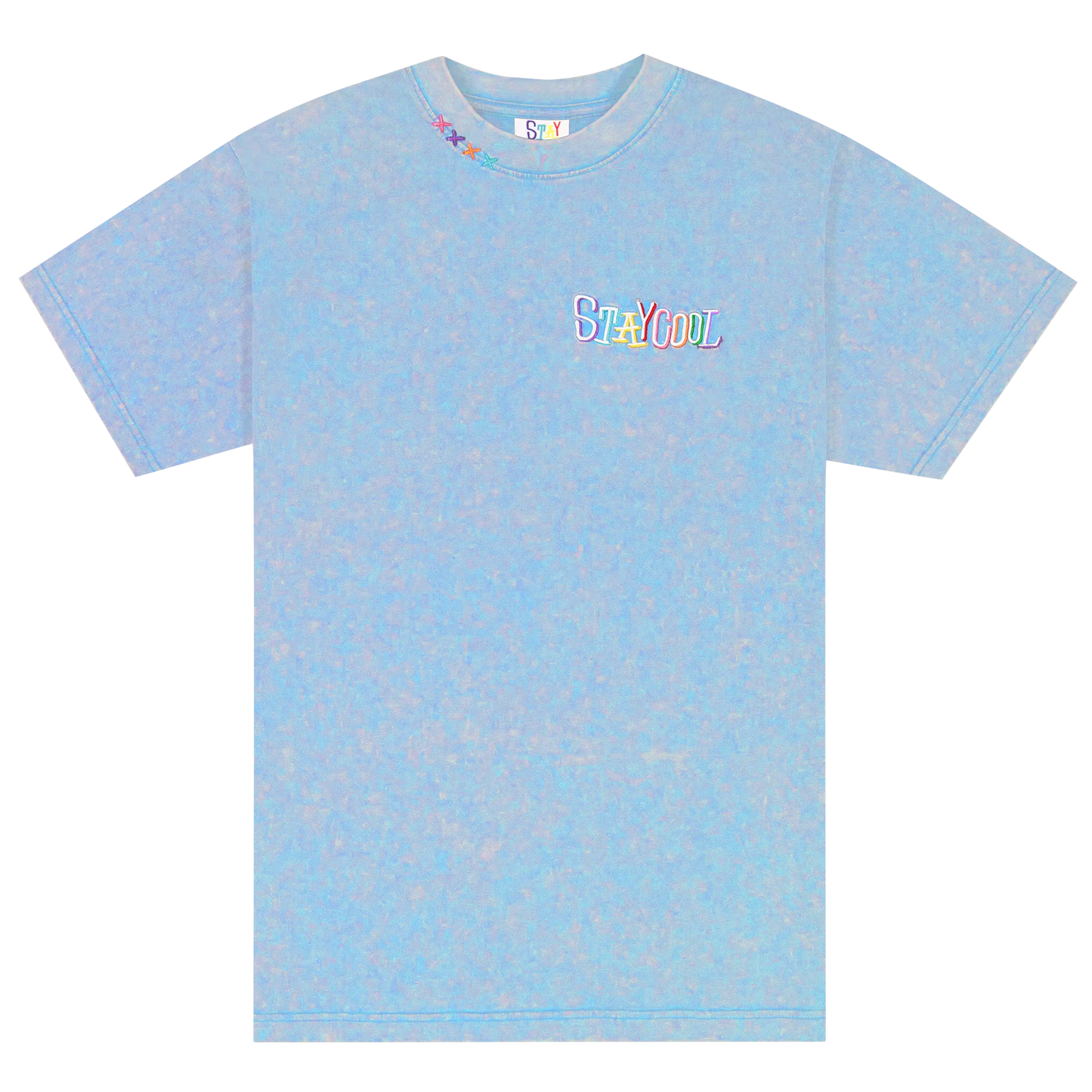 Tribal Acid Wash T-Shirt (Sky Blue)