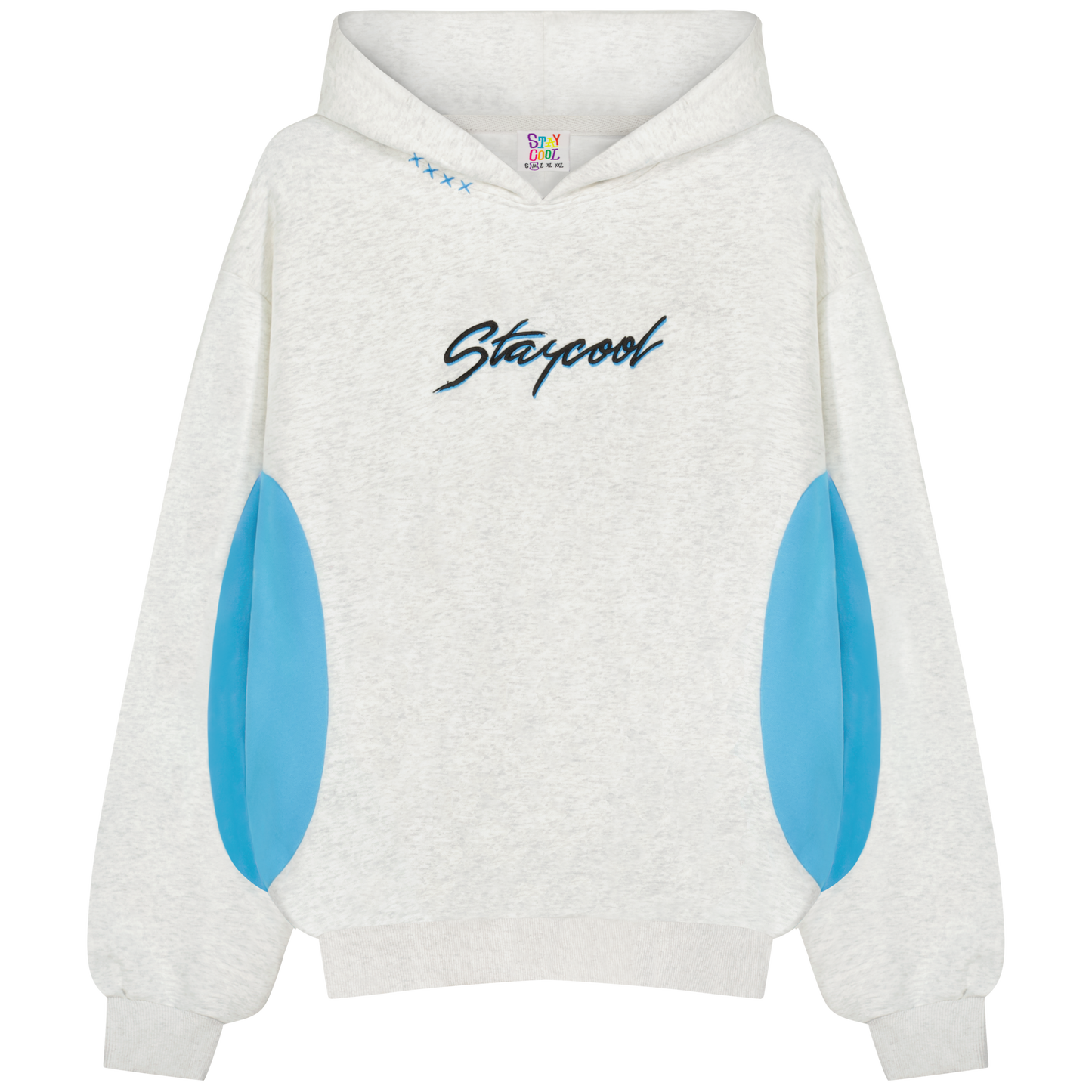 Turbo Hoodie (Heather Grey/Blue)