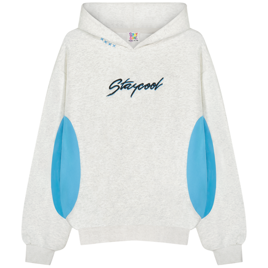 Turbo Hoodie (Heather Grey/Blue)
