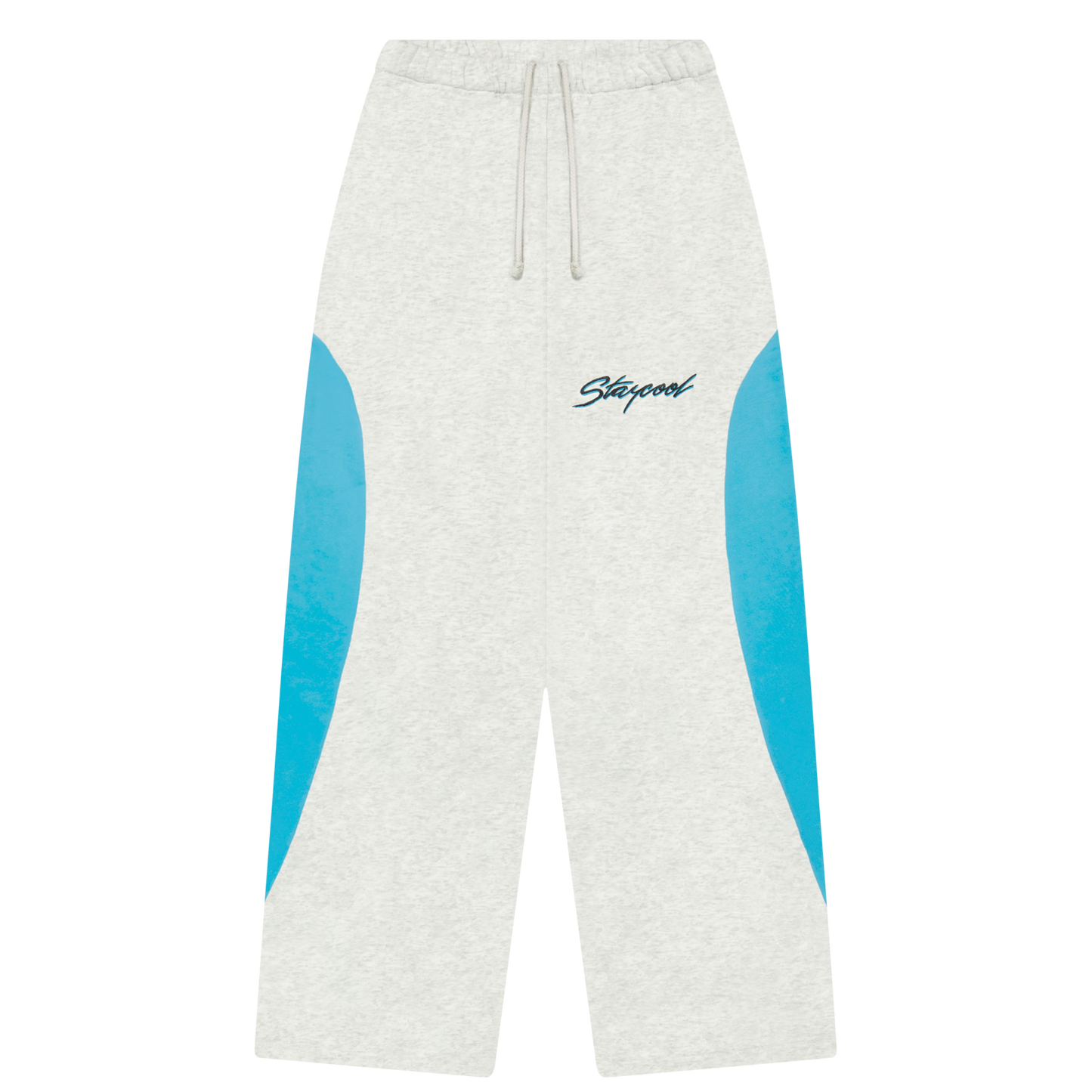Turbo Straight Sweatpants (Heather Grey/Blue)