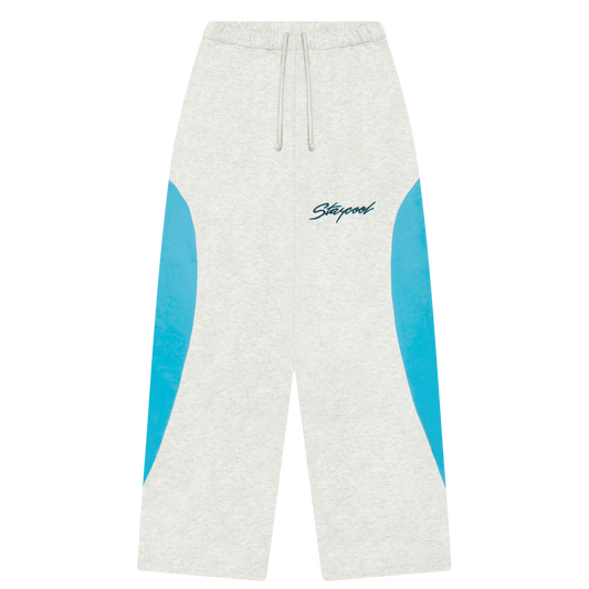 Turbo Straight Sweatpants (Heather Grey/Blue)