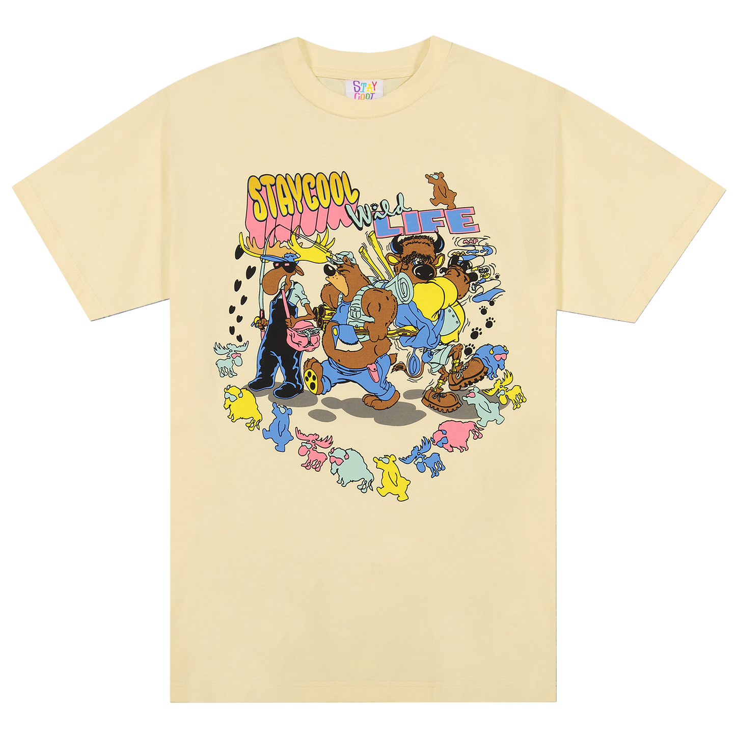 Wild Life Tee (Cream)