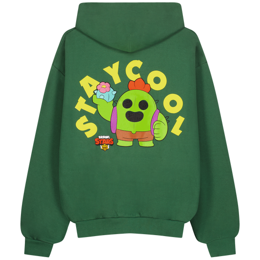 Brawl Stars Spike Hoodie (Forest Green)