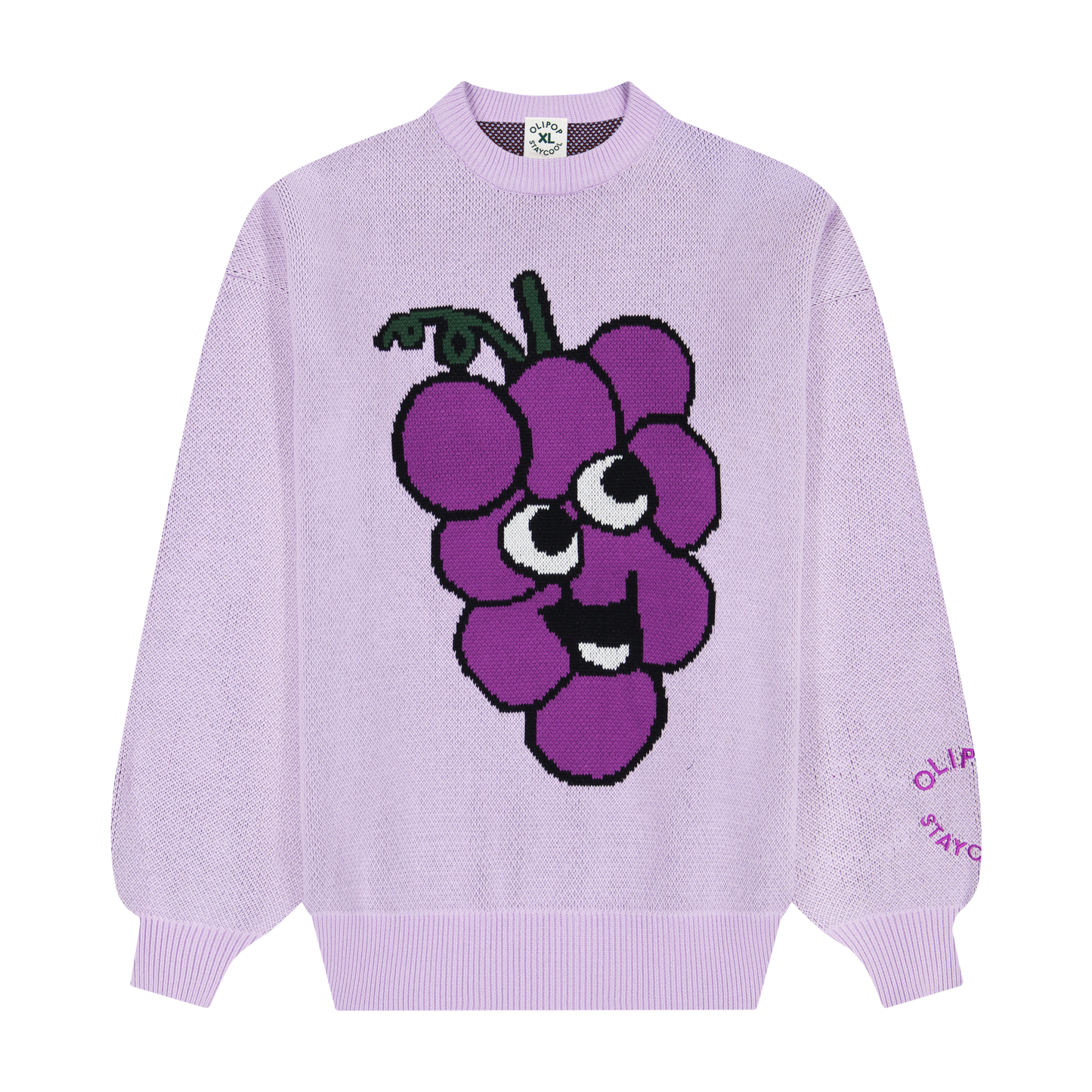 Olipop Grape Chunky Knit Sweater
