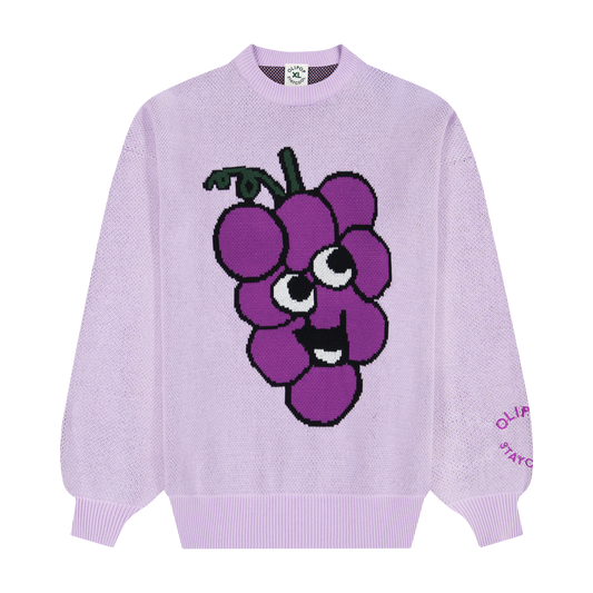Olipop Grape Chunky Knit Sweater