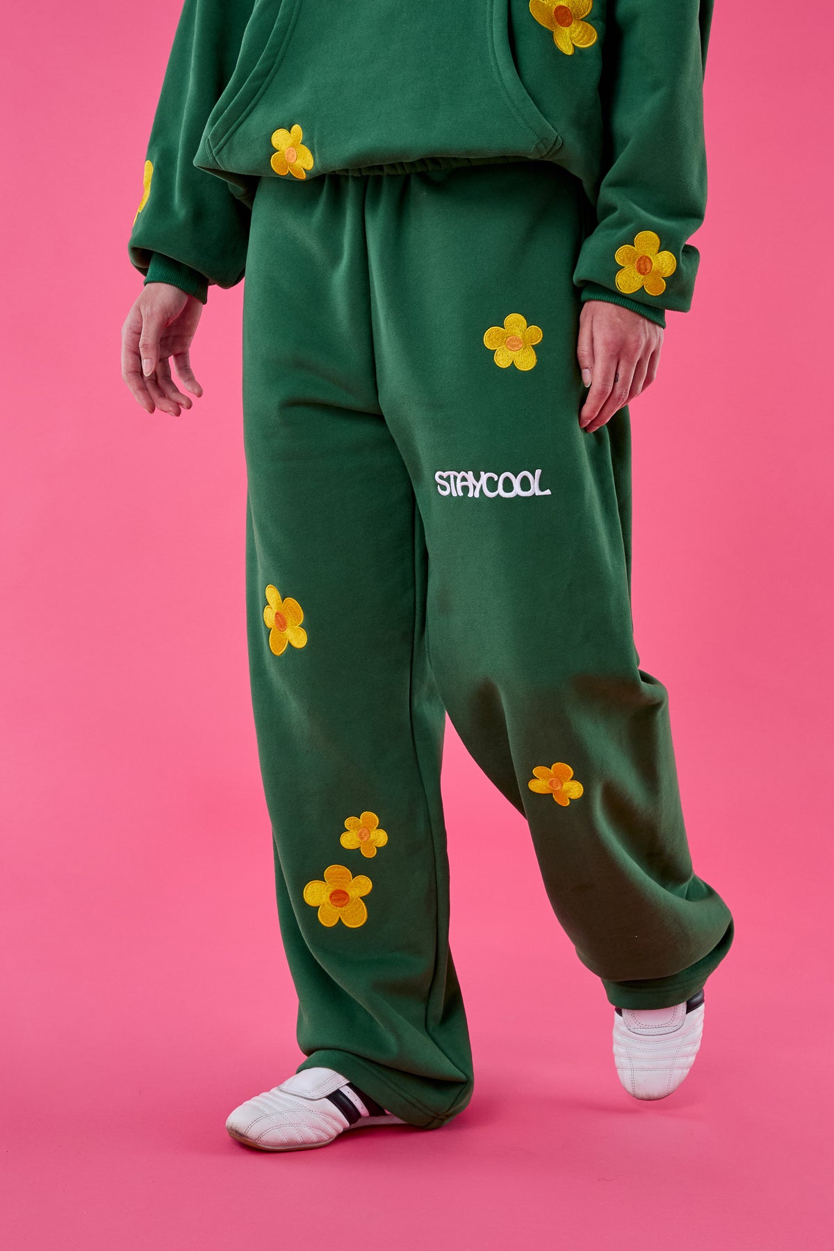Sunflower Straight Sweatpants (Forest Green)