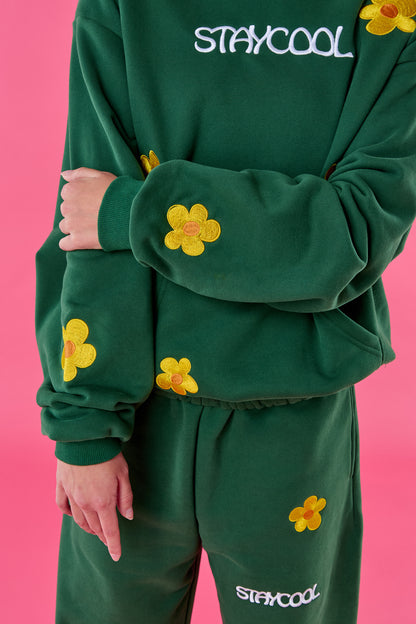 Sunflower Hoodie (Forest Green)