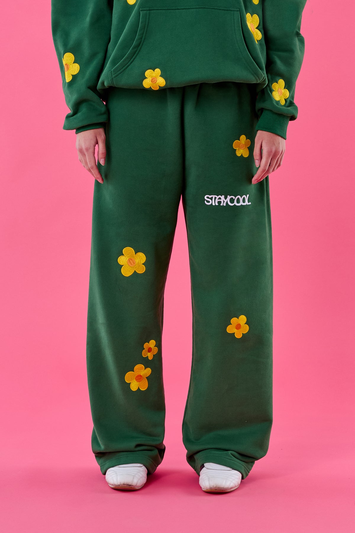 Sunflower Straight Sweatpants (Forest Green)