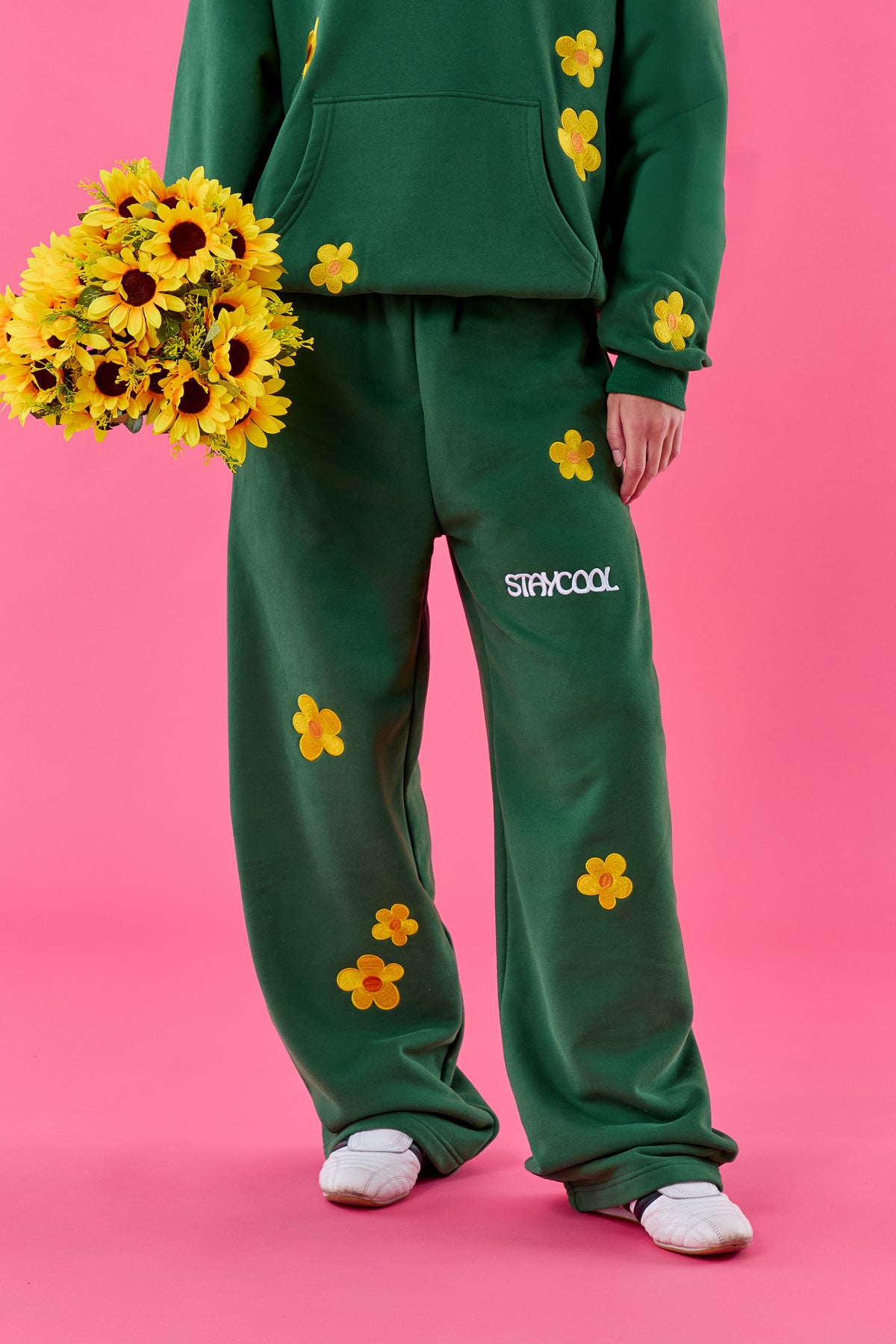 Sunflower Straight Sweatpants (Forest Green)
