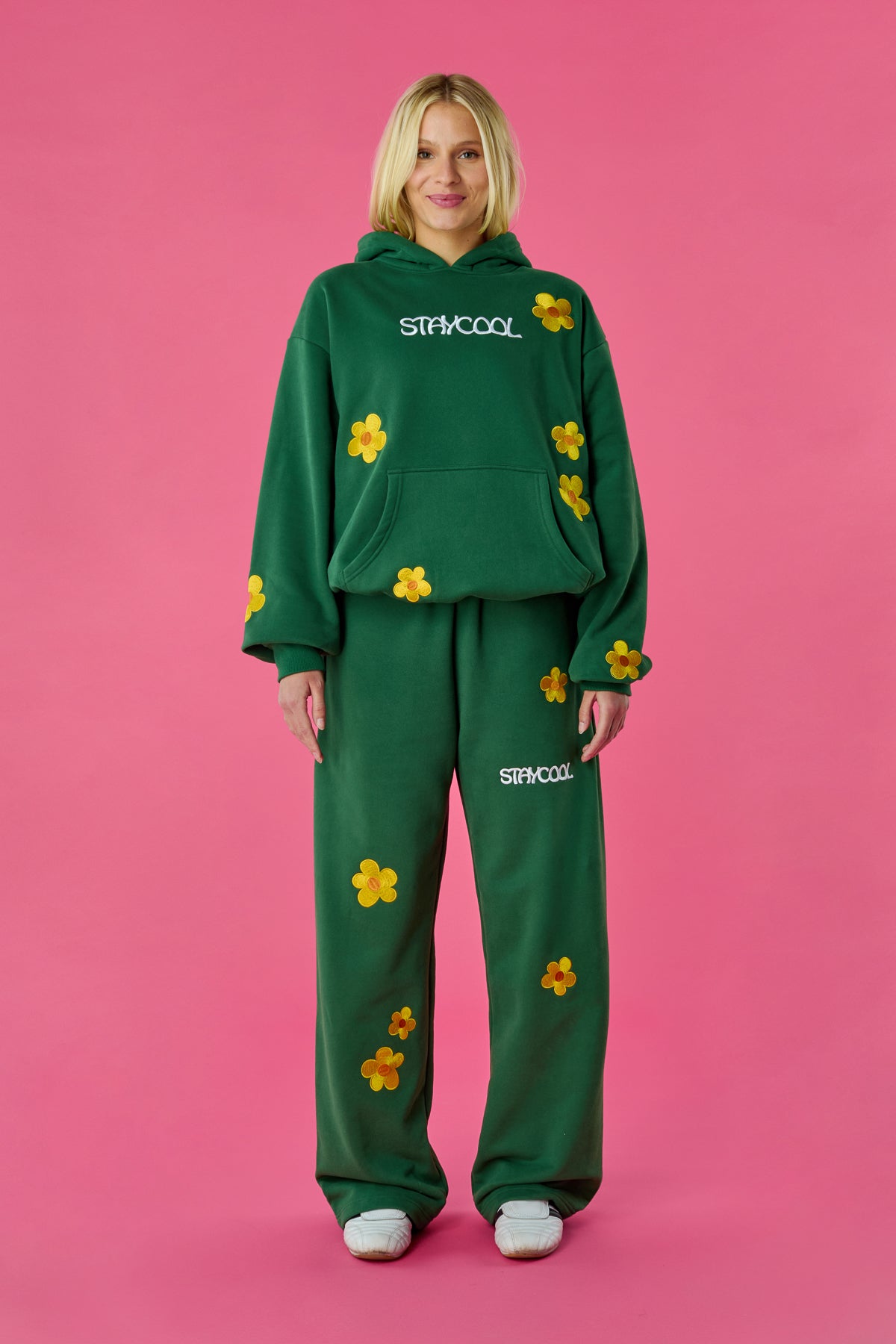Sunflower Straight Sweatpants (Forest Green)