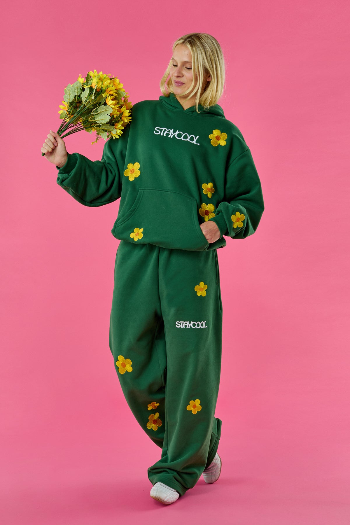 Sunflower Hoodie (Forest Green)
