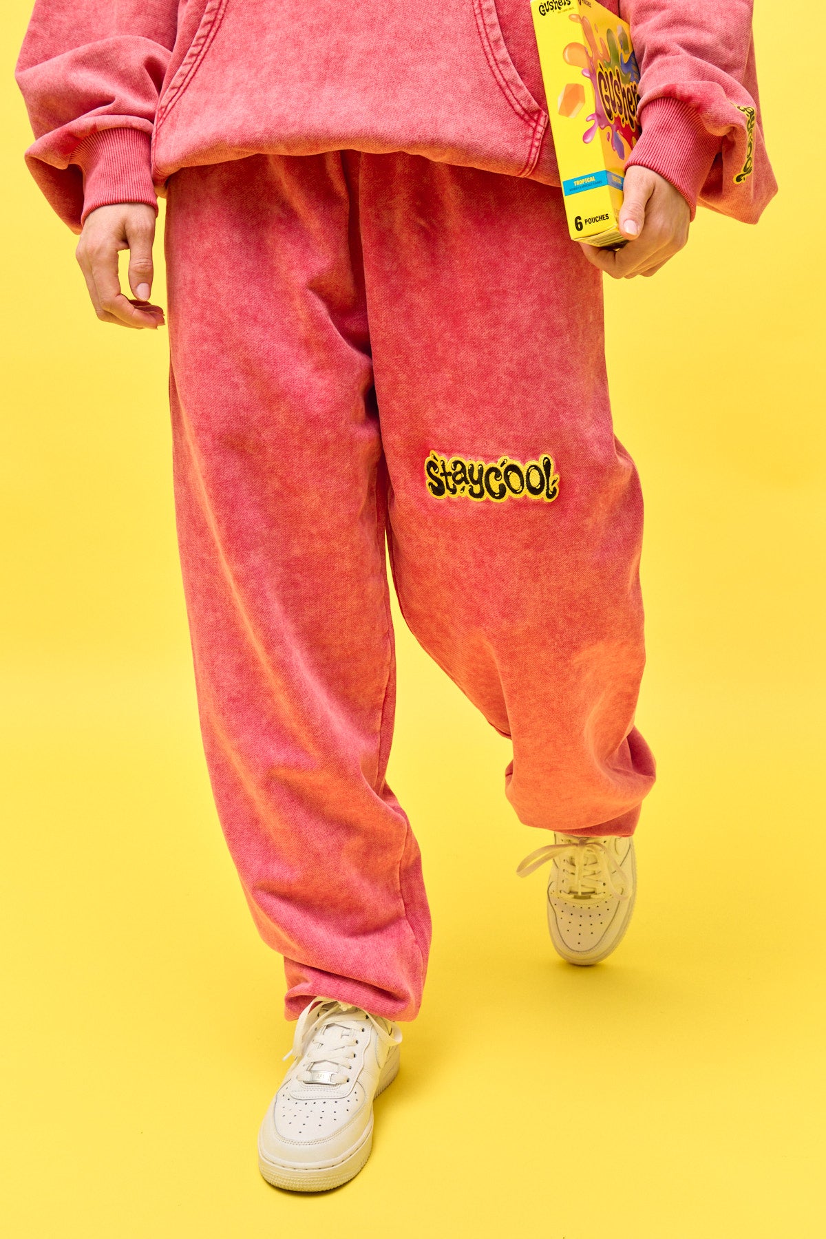 Staycool X Gushers Acid Wash Sweatpants (Strawberry)