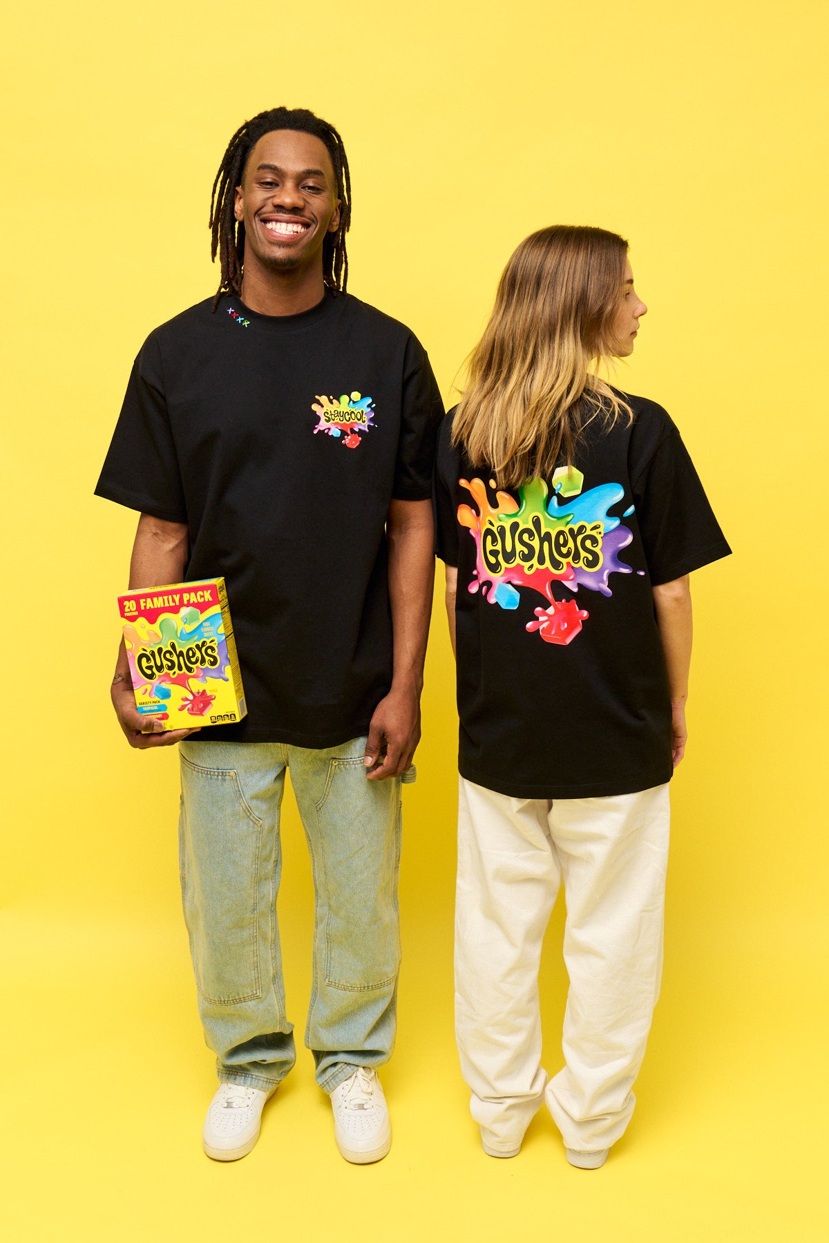 Staycool X Gushers Splat T-Shirt (Black)