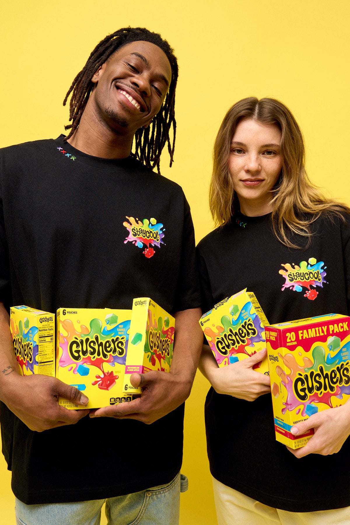 Staycool X Gushers Splat T-Shirt (Black)