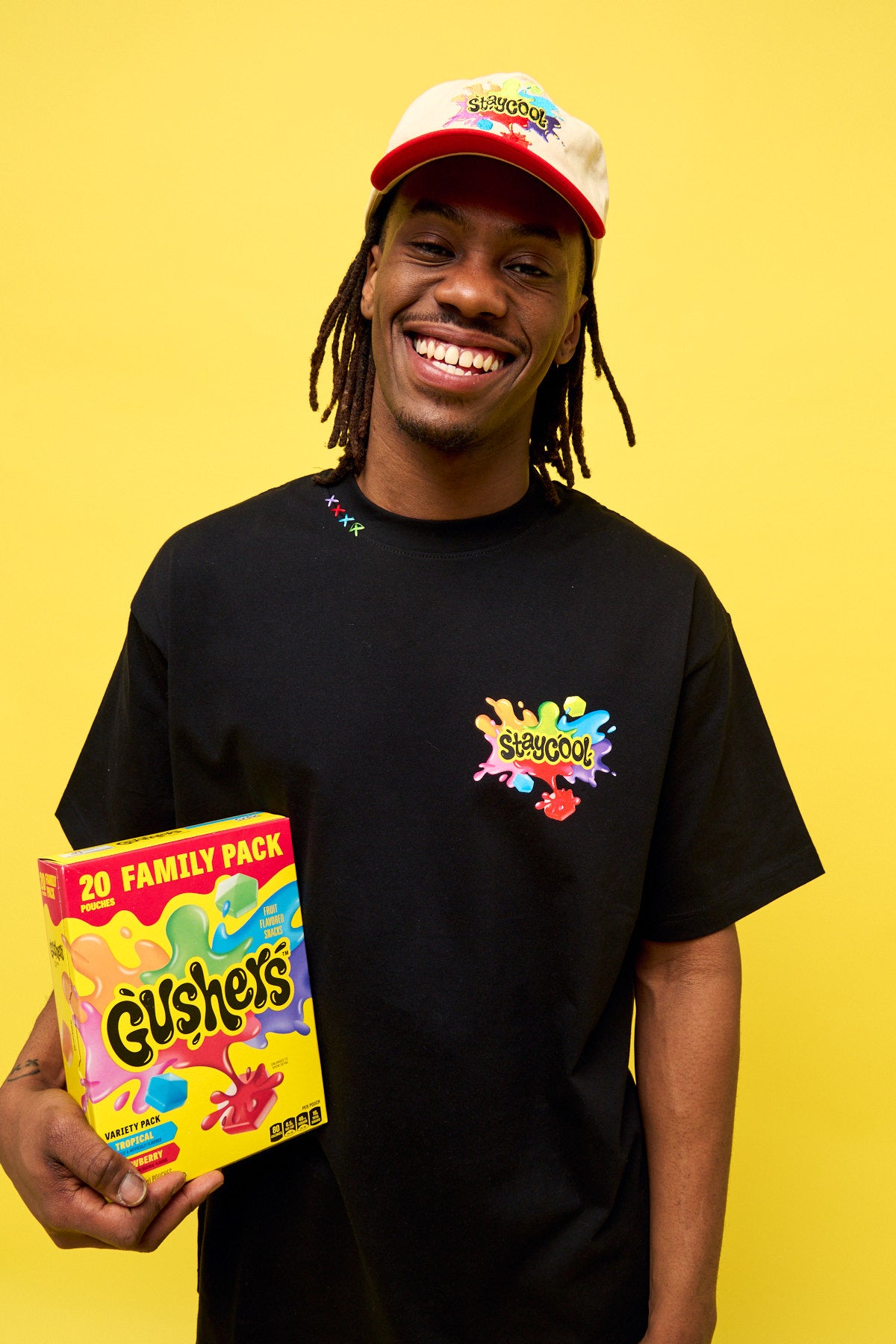 Staycool X Gushers Splat T-Shirt (Black)