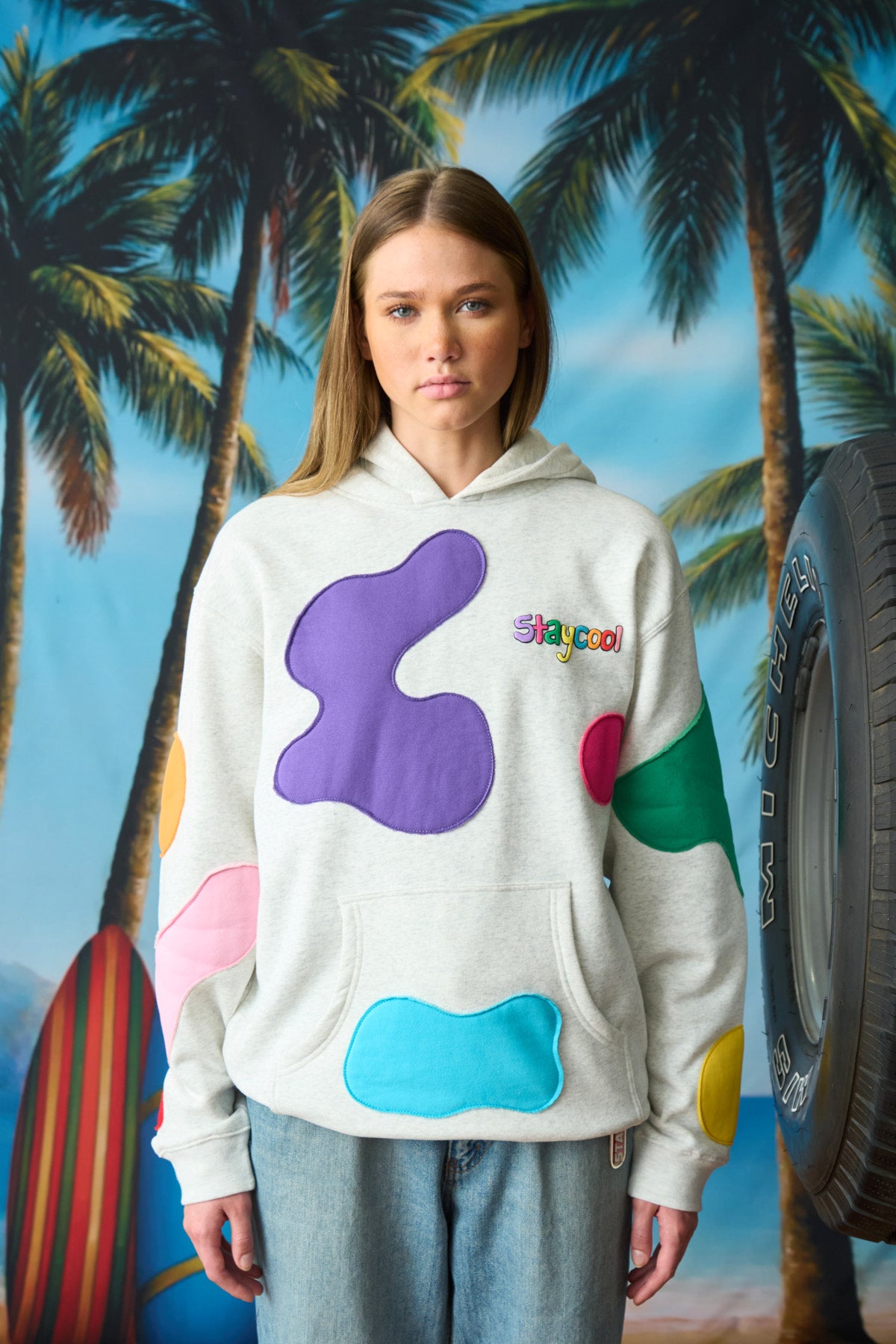 Blob Hoodie Heather Multi