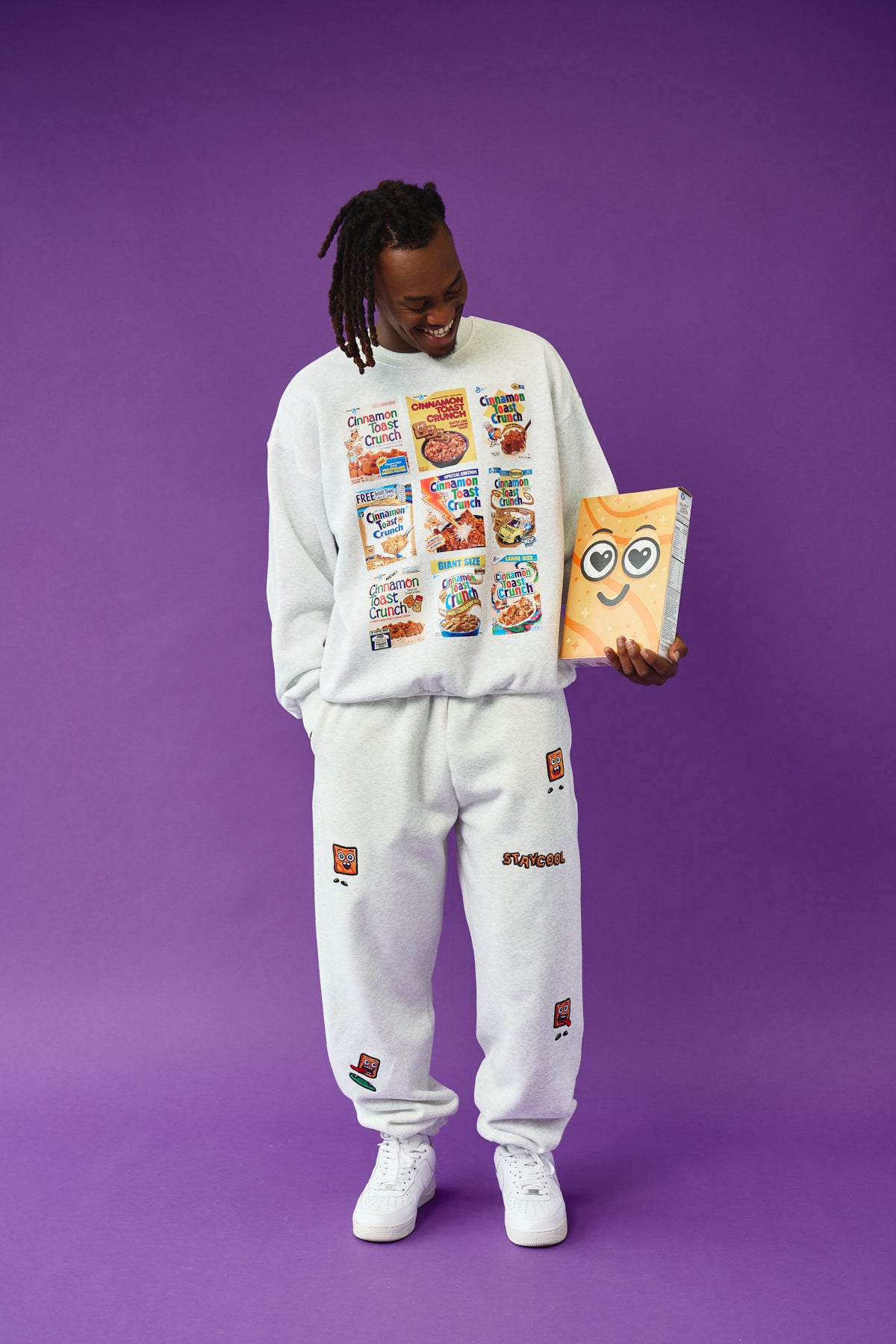 Cinnamon Toast Crunch Sweatpants (Heather Grey)