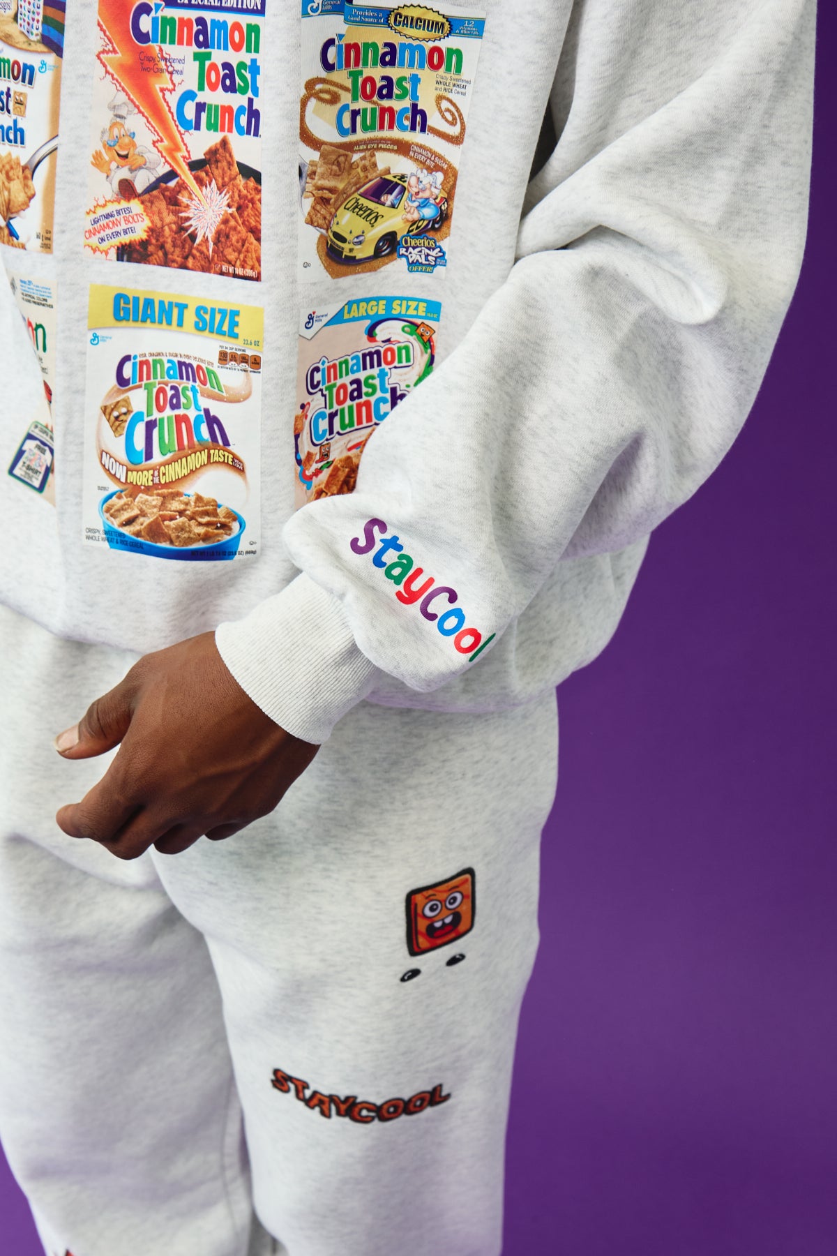 Cinnamon Toast Crunch Decades Sweatshirt (Ash Grey)
