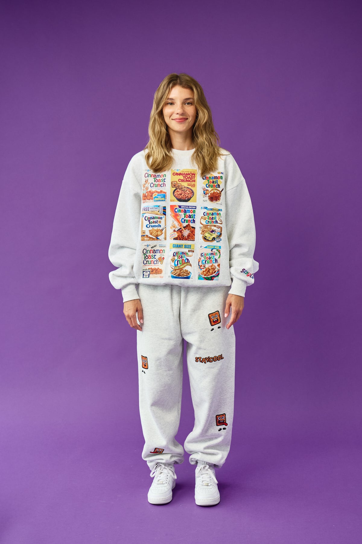 Cinnamon Toast Crunch Decades Sweatshirt (Ash Grey)