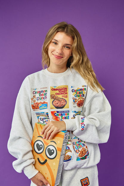 Cinnamon Toast Crunch Decades Sweatshirt (Ash Grey)