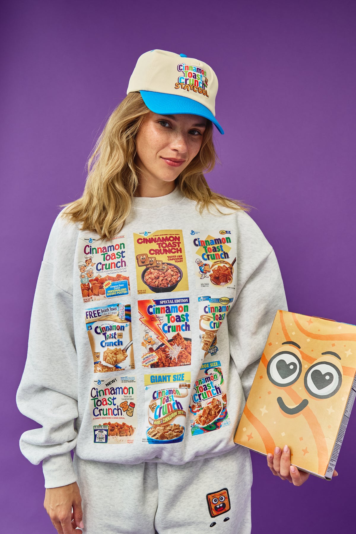 Cinnamon Toast Crunch Decades Sweatshirt (Ash Grey)