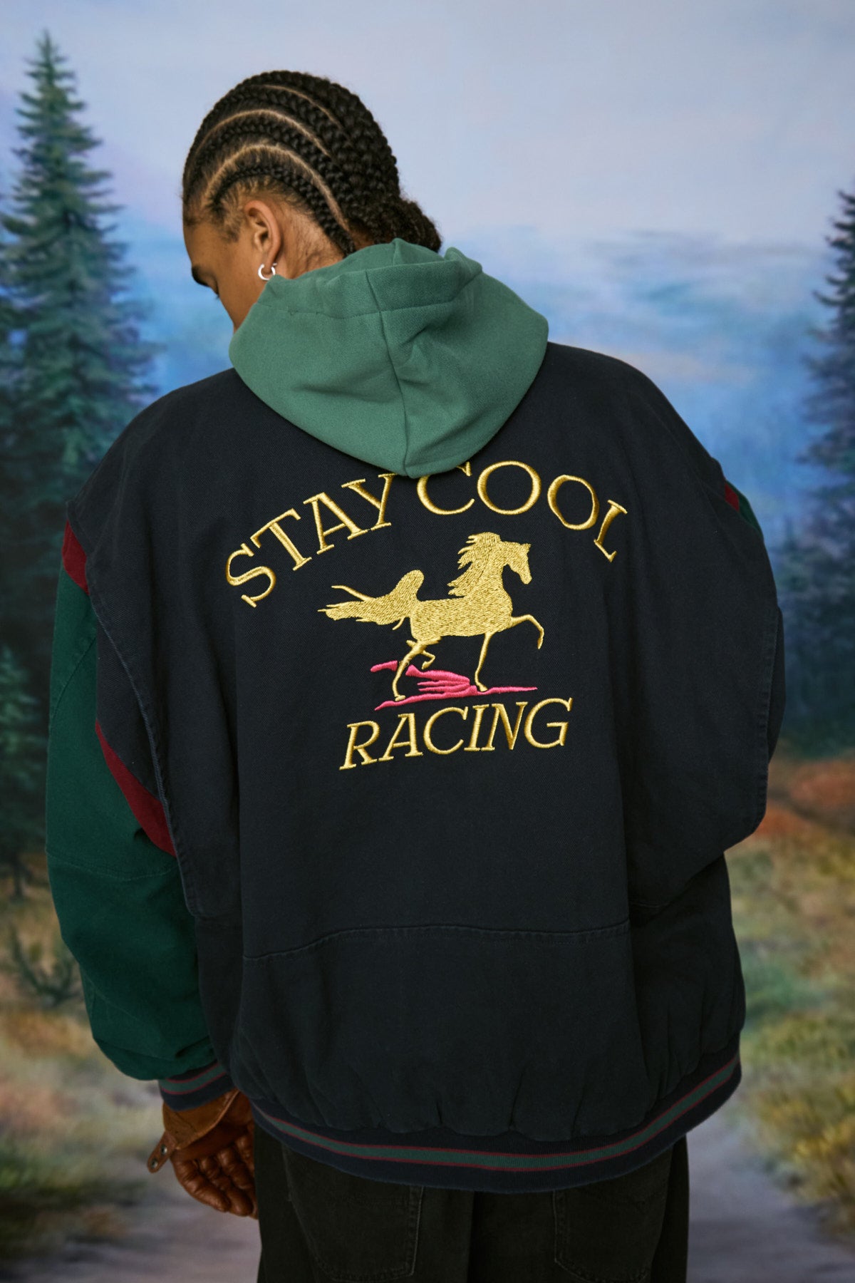 Racing Bomber Jacket/Sweatpants Bundle