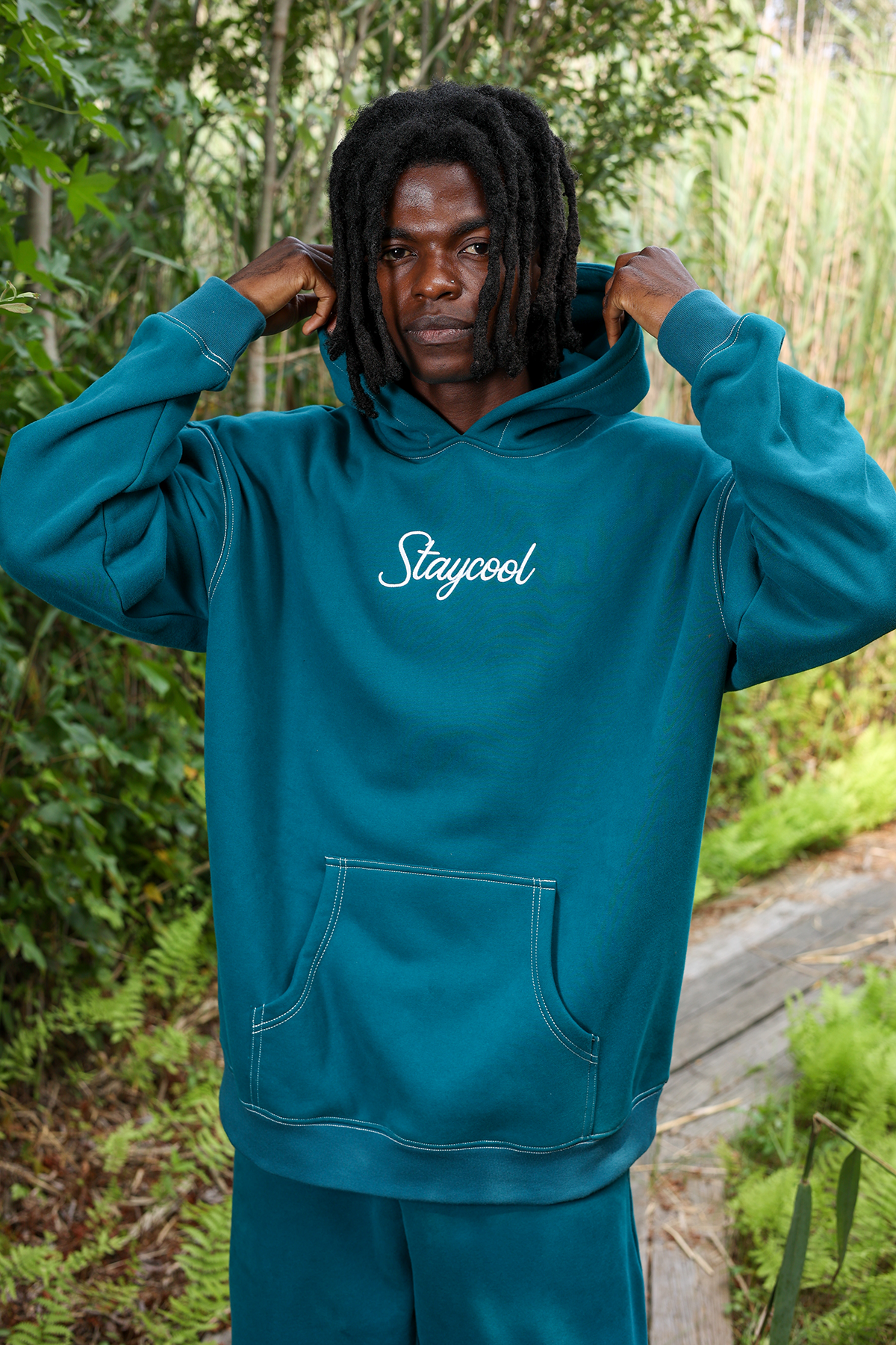 Script Hoodie (Teal)